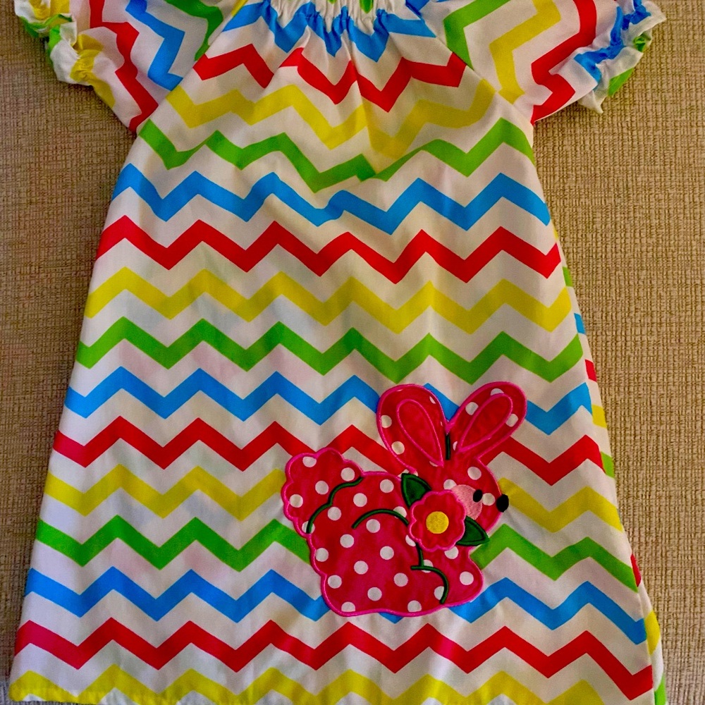 X small multicolor dress bunny